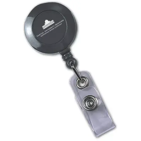 108485 - Custom Printed Badge Holders with Logo, Round