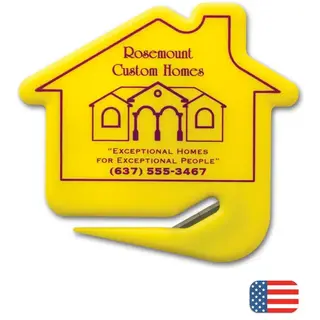 108525 - Custom House-Shaped Envelope Openers with Logo