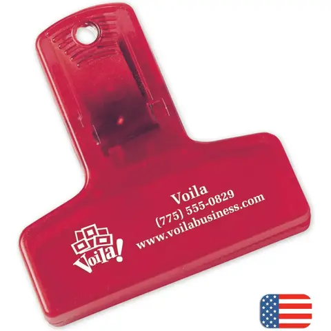 109239 - Custom Bag Clips with Business Logo