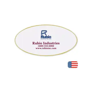 109255 - Custom Oval Name Badges