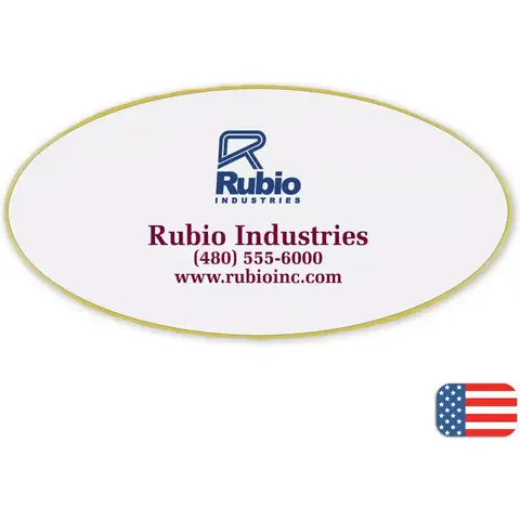 109255 - Custom Oval Name Badges