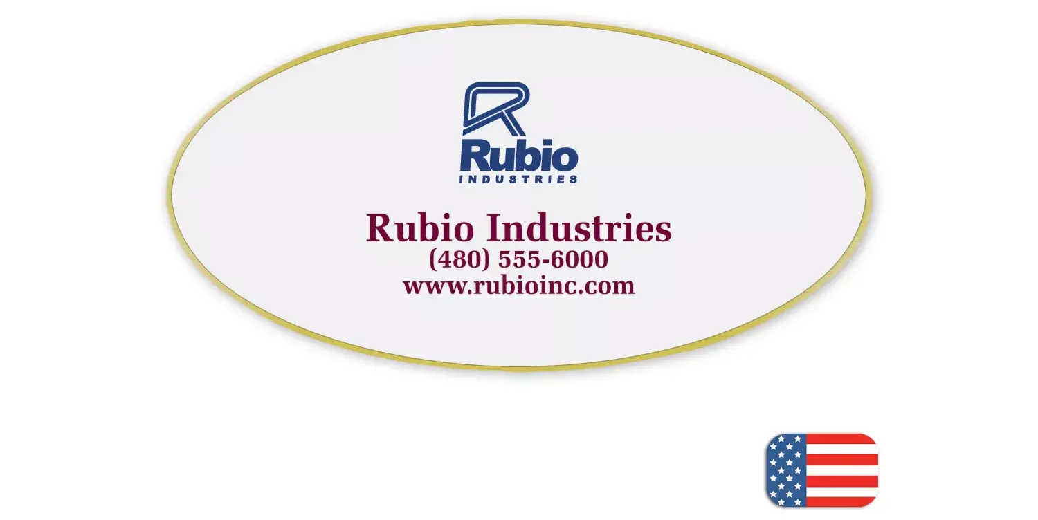 109255 - Custom Oval Name Badges