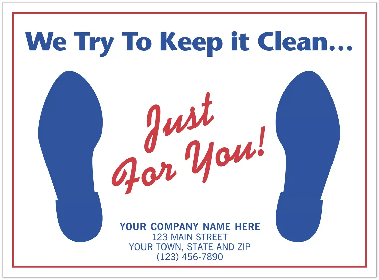 6515 - Car Floor Mats, "We Try To Keep it Clean..."