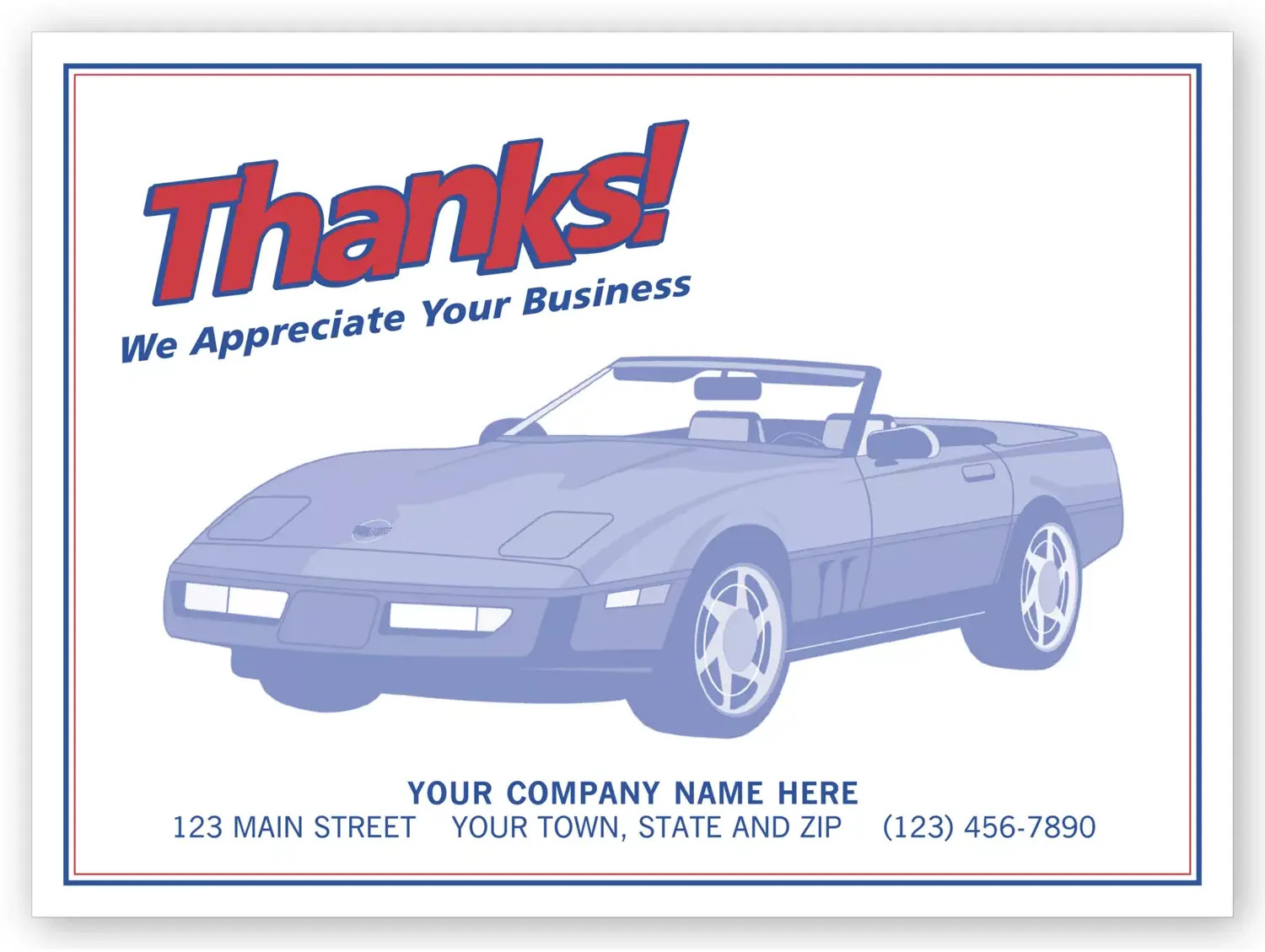 6516 - Auto Floor Mats, "Thanks!"