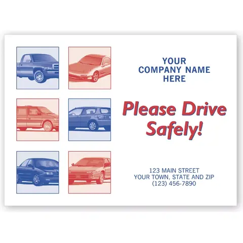 6517 - Car Floor Mats, "Please Drive Safely!"