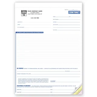 254 - Custom Printed Business Contracts