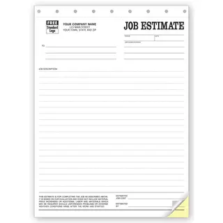 Personalized Job Estimate Printing