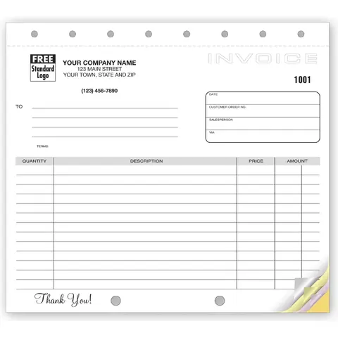 108 - Compact Carbonless Invoices