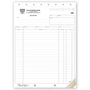 106 - Business Invoices, Carbonless Format