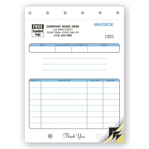 114 - Compact Carbon Copy Invoices