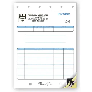 114 - Compact Carbon Copy Invoices