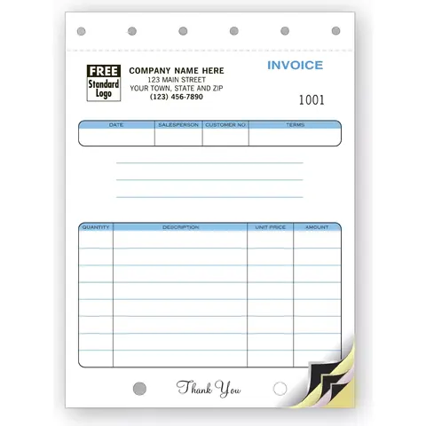 114 - Compact Carbon Copy Invoices