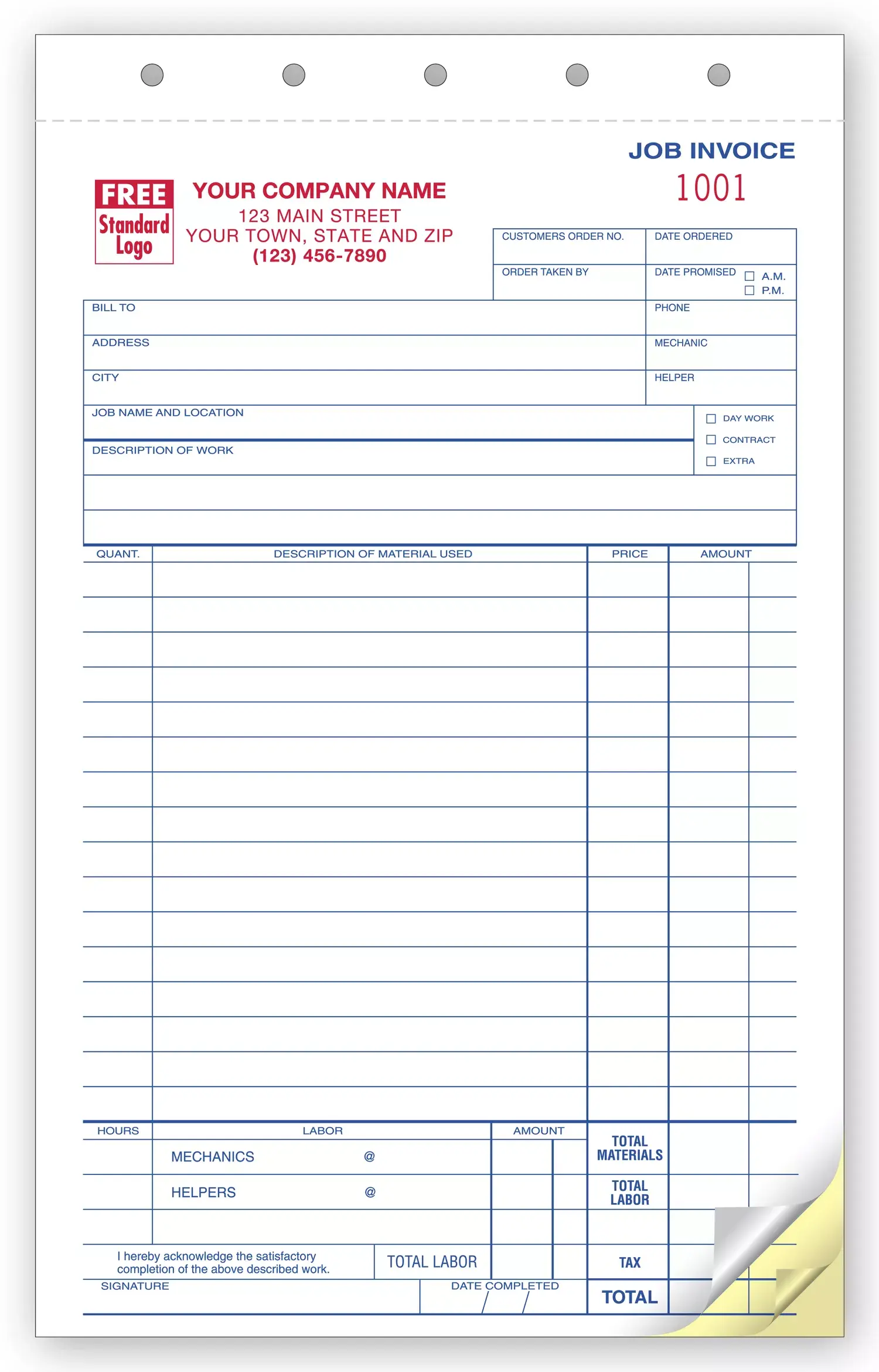 211 - Compact Job Invoices