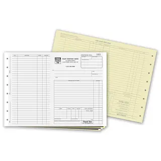 245 - Horizontal Carbon Copy Invoices