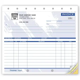 121T - Compact Shipping Invoices Printed on Carbonless Paper
