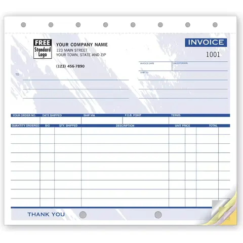 121T - Compact Shipping Invoices Printed on Carbonless Paper