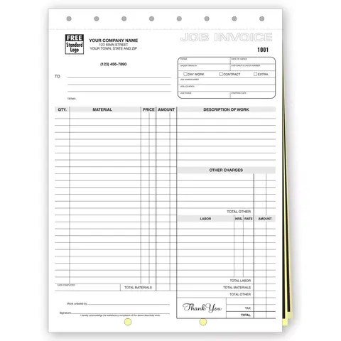 244 - Carbon Copy Job Invoices