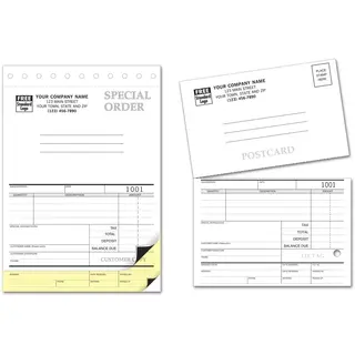 86 - Special Order Forms with Postcards