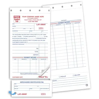 147 - Carbon Copy Lay-Away Forms