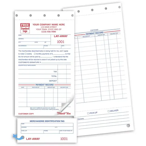 147 - Carbon Copy Lay-Away Forms