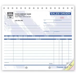 52T - Compact Color Sales Order Forms