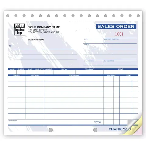 52T - Compact Color Sales Order Forms