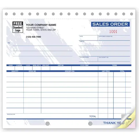 52T - Compact Color Sales Order Forms