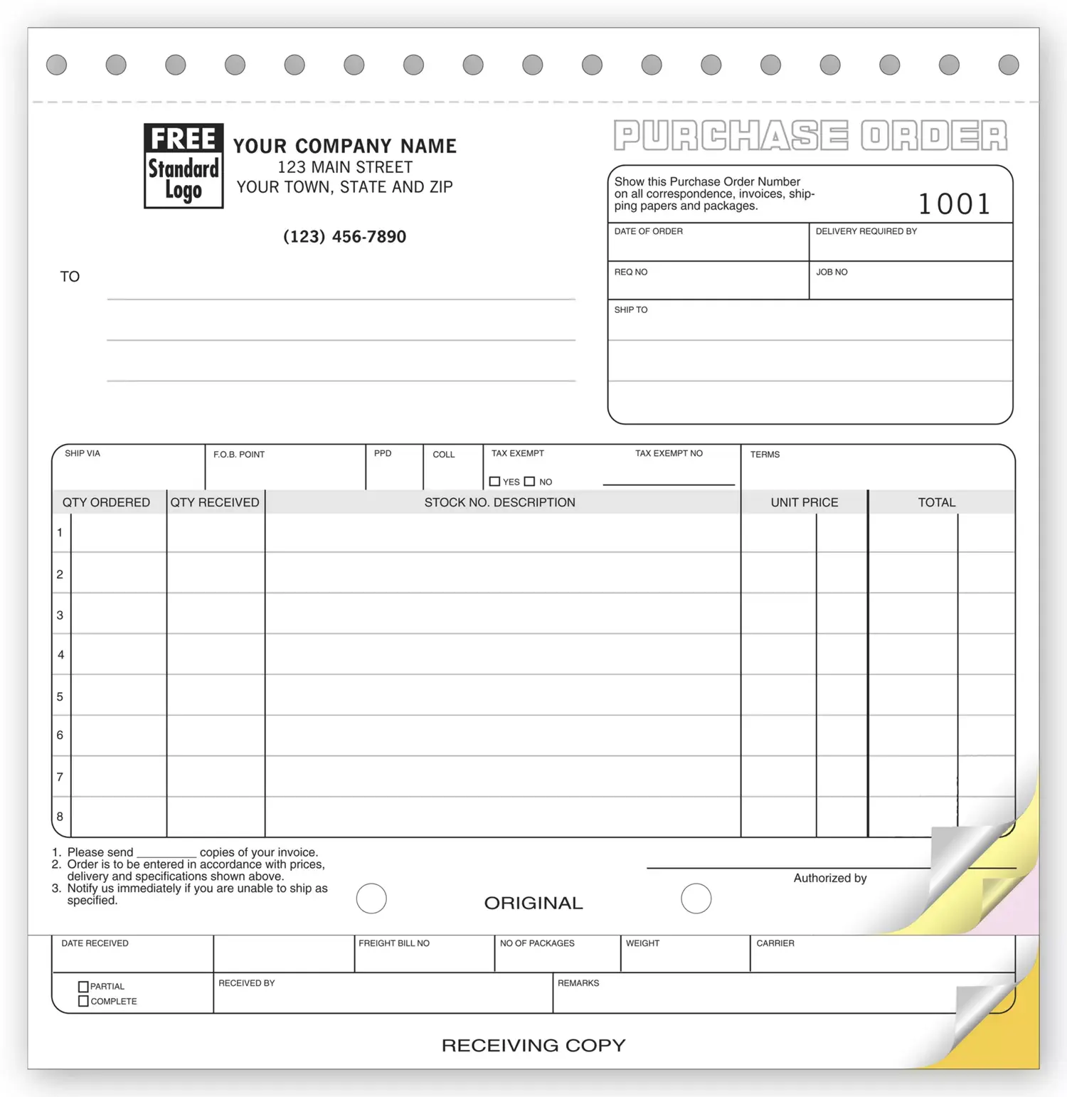 90 - Purchase Orders with Receiving Report Copy