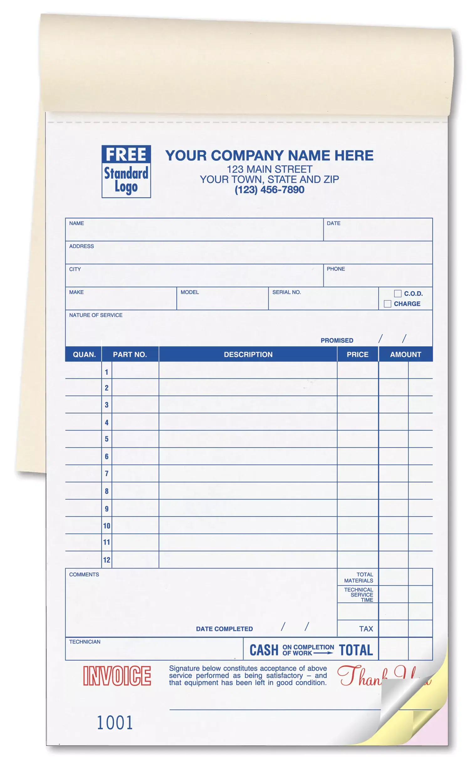 321 - Service Order Books
