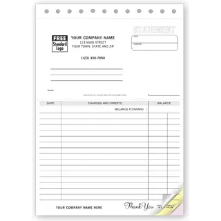 496 - Carbonless Business Statements
