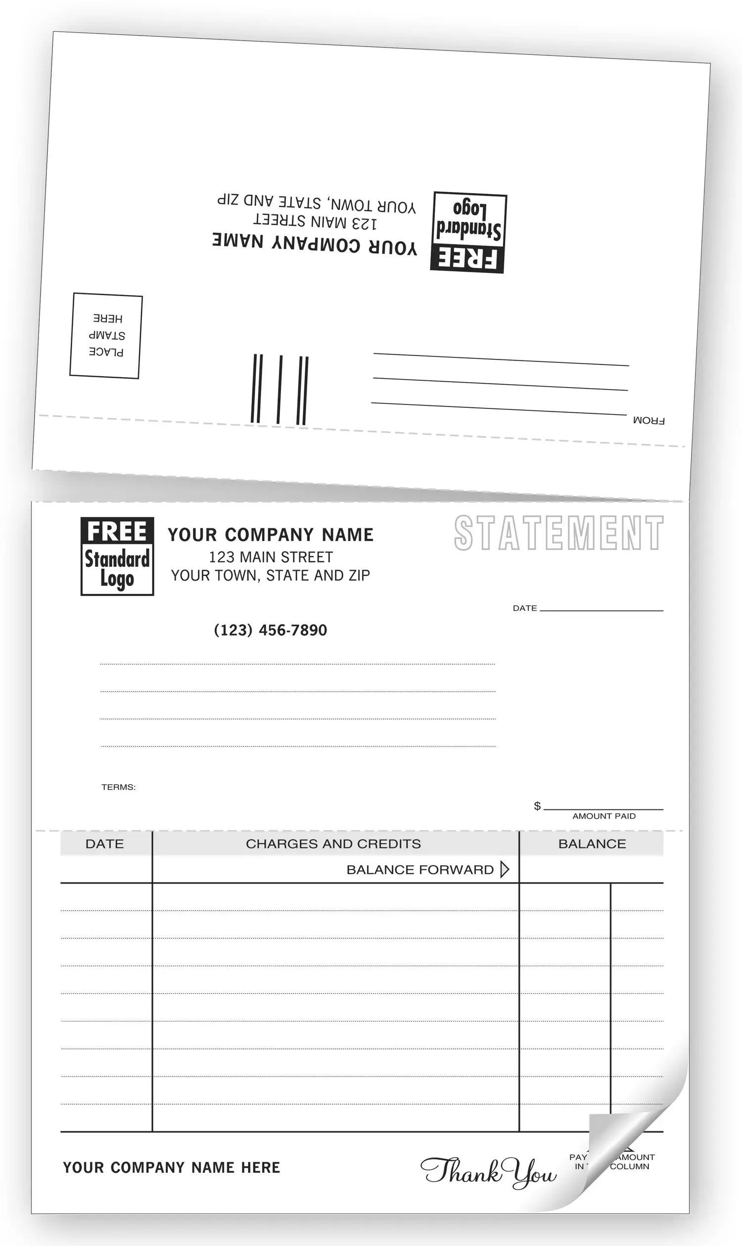 705 - Statements with Return Payment Envelopes