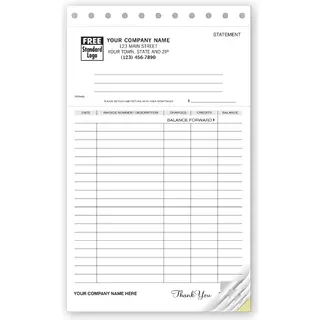 93 - Lined Ledger Statements