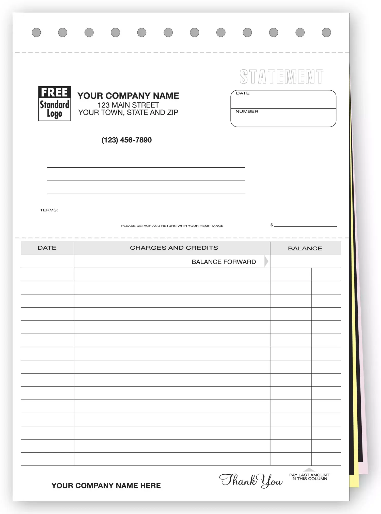 96 - Carbon Copy Business Statements