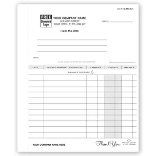 98 - Custom Printed Business Statements