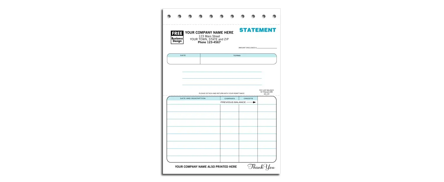 115 - Compact Carbon Copy Statements
