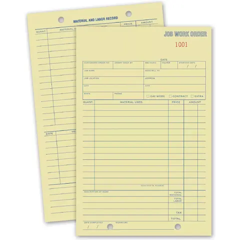 256 - Job Work Order Pads