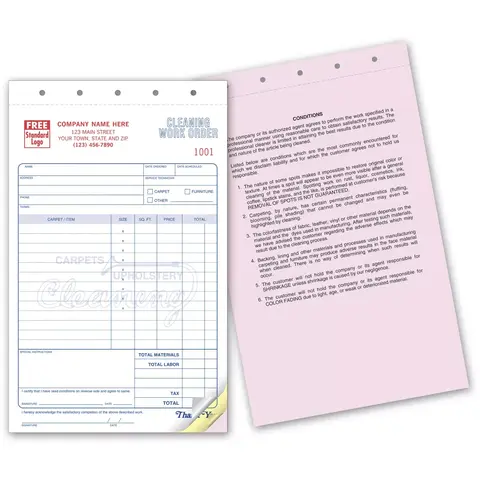 2518 - Carpet & Upholstery Cleaning Work Orders