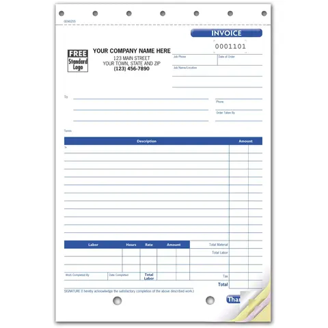 Work Orders or Invoices with Labor Cost