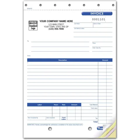 Work Orders or Invoices with Labor Cost