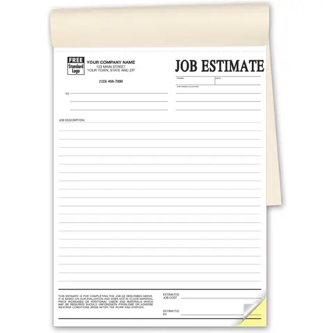 215B - Duplicate Job Estimate Books