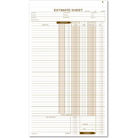 237 - Estimate Pads