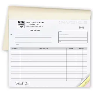 108B - Compact Invoice Books, Horizontal