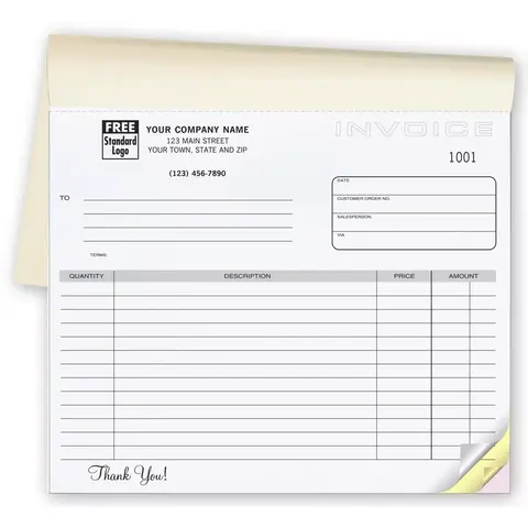 108B - Compact Invoice Books, Horizontal