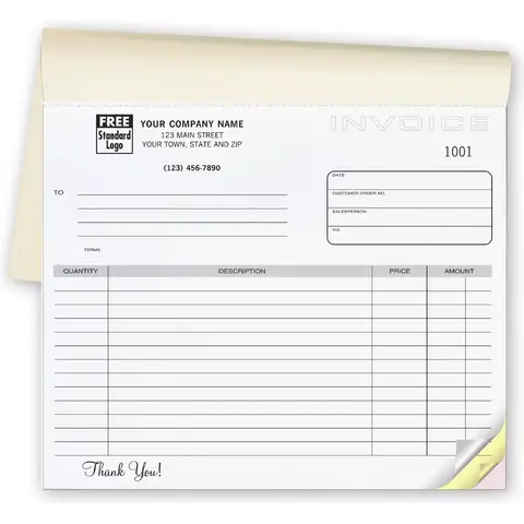 108B - Compact Invoice Books, Horizontal