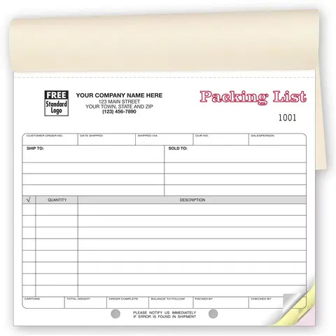 127B - Packing List Books