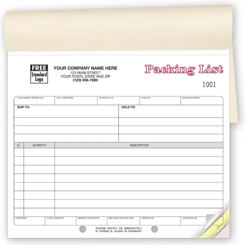 127B - Packing List Books