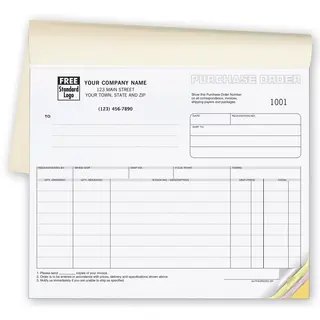 91B - Custom Printed Purchase Order Books