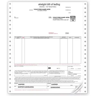 13650 - Continuous Straight Bills of Lading