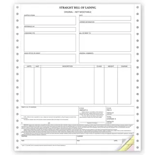 12254 - Continuous Straight Bills of Lading