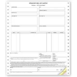 12254 - Continuous Straight Bills of Lading